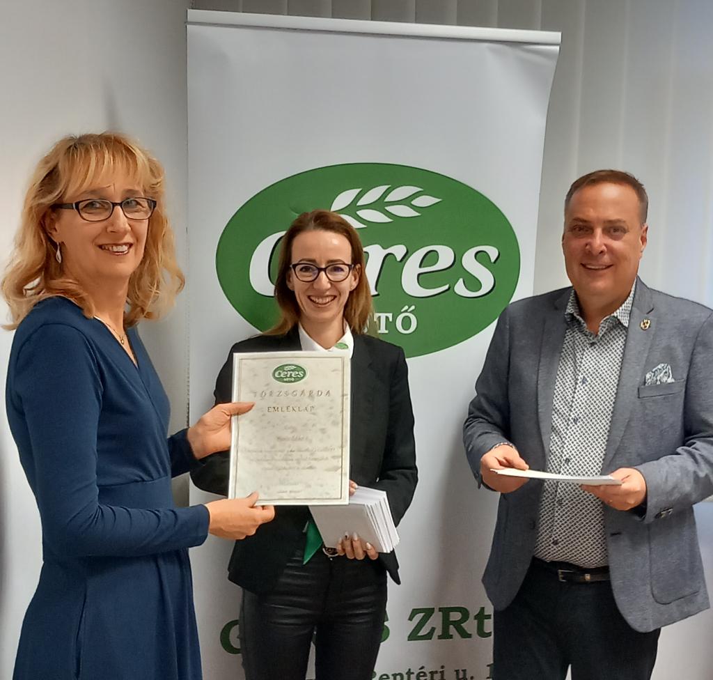 Törzsgárda díj átadása